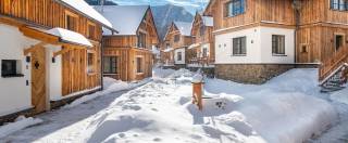 Chalets in Österreich im Winter