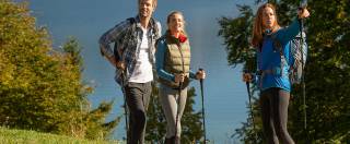 Personen beim Nordic Walking im Salzkammergut